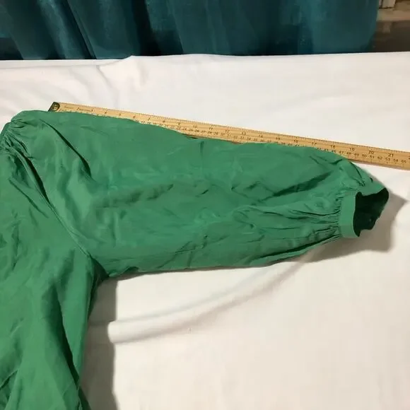 Emerson fry Lucy blouse meadow green womens S bohemian feminine cottage classic - Picture 10 of 13